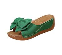 Womens Sandals Summer Thick Soled Large Sized Bow Sandals From Europe And America For Women