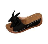 Womens Sandals Summer Thick Soled Large Sized Bow Sandals From Europe And America For Women