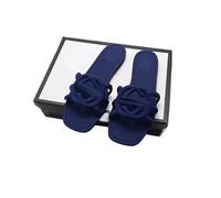 Women's Sandals Summer Women's Slippers Fashion Versatile Holiday Outing One Word Flat Slippers(Color8,38)