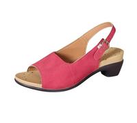 Women's Sandals with Heel, Elegant Sandals, Peep Toe Pumps, Breathable Summer Orthopaedic Sandals, Women's High Heels, Heel Shoes, Outdoor Sandals with Adjustable Buckle Strap, red, 5 UK