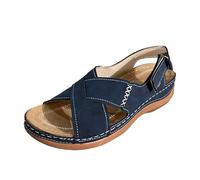 Women's Sandals with Heel Platform, Sandals Women's with Wedge Heel, Comfortable Strappy Sandals, Adjustable Casual Shoes, Beach Trekking Sandals, Lightweight Slides, Holiday Women's Sandals, Outdoor