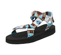 Women's Sandals Women's Comfortable Sandals, Women's Summer Thick Sole Adjustable Ankle Strap Non-Slip Breathable Flexible Resistant Stable Platform for City Walks, G, 6 UK