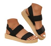 Women's Sandals Women's Comfortable Sandals, Women's Summer Thick Sole Breathable Lightweight Cushioning Minimalist Style Casual for Holidays Modern Durable Classic Flexible, B, 7 UK