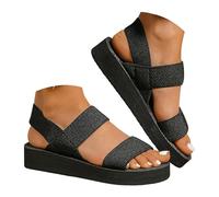 Women's Sandals Women's Comfortable Sandals, Women's Summer Thick Sole Breathable Lightweight Cushioning Minimalist Style Casual for Holidays Modern Durable Classic Flexible, D, 8.5 UK