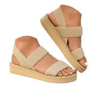 Women's Sandals Women's Comfortable Sandals, Women's Summer Thick Sole Breathable Lightweight Cushioning Minimalist Style Casual for Holidays Modern Durable Classic Flexible, A, 8 UK