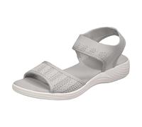 Womens Sandles Sandals Women Sliders Summer Ladies Faux Leather Open Toe Sling Back T-Bar Diamante Gem Stone Flat Gladiator Silver for Wedge Pool Espadrilles Walking Trainers Tan Grey Size 3.5