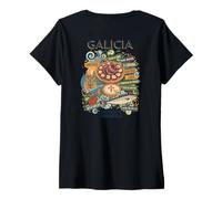 Women's Santiago de Compostela Galicia Spain Cathedral Botafumeiro V-Neck T-Shirt