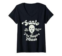 Womens Santo El Enmascarado The Silver Masked Mexicans Wrestler V-Neck T-Shirt