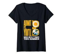 Women's Sarcastic Admit It You Will Six to Seven Times This Summer V-Neck T-Shirt