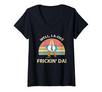 Women's Sarcastic Joking Disbelief Meme Style Expression Humor V-Neck T-Shirt