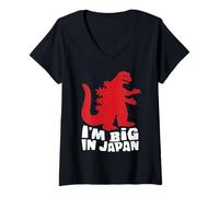 Women's Sarcastic Sarcasm Funny I'm Big in Japan V-Neck T-Shirt