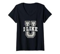 Womens Sarcastic University I Like You School Academy Do The Thing V-Neck T-Shirt