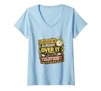 Women's Sarcastic Workplace Humor Graphic Corporate Meme HR V-Neck T-Shirt