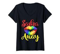 Womens Sashay Away Drag Queens Design for a Drag Queens Fan V-Neck T-Shirt