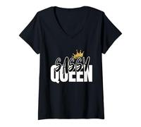 Womens Sassy Queen Bold Women’s Attitude V-Neck T-Shirt