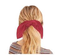 Women's Satin Bunny Scrunchie - Ponytail Holder, 1PC Hair Band