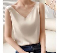 Women's Satin Camisole, V-Neck Sleeveless Vest, Soft Loose Fit | For Daily Wear, Soft & Silky, Ideal for Women, 95% Polyester, Sizes M-3XL