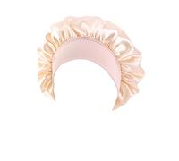 Womens Satin Hair Silk Bonnet for Sleeping Elastic Wide Rim Soft Headband for Curly Hair Sleep Cap, Muticolor Khaki One Size