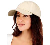 Womens Satin Lined Baseball Cap unconstrusted Sport Silky Lined Hat for Men Adjustable Dad Baseball Hat Beige