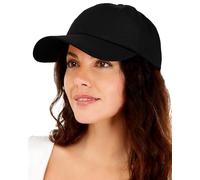 Womens Satin Lined Baseball Cap unconstrusted Sport Silky Lined Hat for Men Adjustable Dad Baseball Hat Black