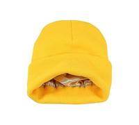 Women's Satin Lined Beanie Winter Hats Cable Knit Cuffed Beanie for Women Silk Lining Thick Chunky Warm Beanie Hat, One Size