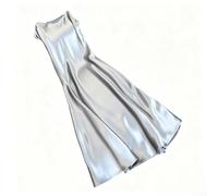 Women's Satin Slip Dress V Neck Backless Long Maxi Evening Gown
