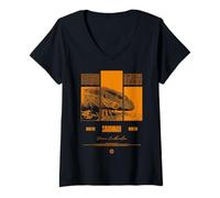 Womens Savannah Monitor Modern Streetwear Reptile Keeper V-Neck T-Shirt
