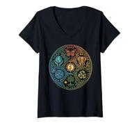 Women's Save Rescue Recycle Earth Day V-Neck T-Shirt