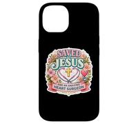 Womens Saved By Jesus And An Amazing Heart Surgeon Girl Case for iPhone 14