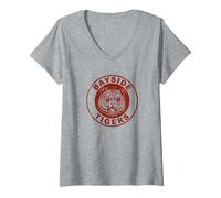 Womens Saved By The Bell Bayside Tigers V-Neck T-Shirt