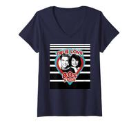 Women's Saved By The Bells True Love 80s Style V-Neck T-Shirt