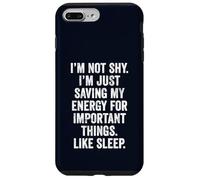 Womens Saving Energy for Sleep Funny Introvert Quote Gift Case for iPhone 7 Plus/8 Plus