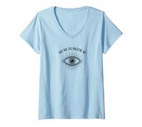 Womens Say no to Digital ID, 1984 Seeing Eye, Freedom V-Neck T-Shirt