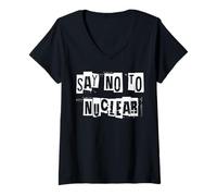 Women's Say No to Nuclear V-Neck T-Shirt
