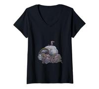 Womens Scandinavian Julbocken Yule Goat After John Bauer V-Neck T-Shirt