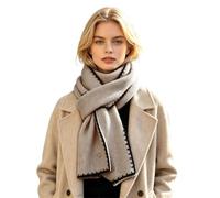Womens Scarf Winter Warm Thick Knitted Crossover Neck Wrap Ladies Scarves | Chunky Snood Female Thermal Collar Cold Weather Accessories Keyhole Pull Through Autumn Smart Casual Outerwear Travel