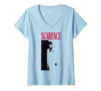 Womens Scarface Original Movie Poster V-Neck T-Shirt
