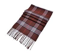 Womens Scarves Winter Shawl Woole Wraps Long Stole Wool Feel Scarf Warm Soft Lightweight Scottish Scotland Check Tartan Plaid Gift For Men Women Kids Scarf for Women Winter (Brown, One Size)