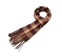 Womens Scarves Winter Shawl Woole Wraps Long Stole Wool Feel Scarf Warm Soft Lightweight Scottish Scotland Check Tartan Plaid Gift For Men Women Kids Scarf for Women Winter (Coffee, One Size)