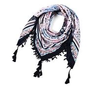 Women's Scarves & Wraps Ladies Vintage Floral Print Scarfs for Women Shawls Large Square Bohemian Scarves Neckerchief Neck Wrap Neck Gaiters Snoods Neck Warmer with Tassel
