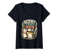 Women's Scent Test Hour Candle Maker V-Neck T-Shirt