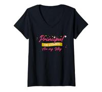 Women's School Principal Motivation Students are My Why Quote V-Neck T-Shirt
