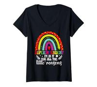 Women's School Supervisor School Crew I'm in It Superintendent V-Neck T-Shirt