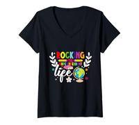 Women's School Supervisor School Team Rocking Superintendent V-Neck T-Shirt