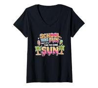 Women's School was Fun But It's Time for Some Sun Shirt V-Neck T-Shirt