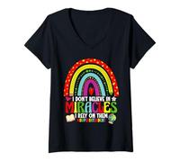 Women's School Worker School Supervisor Miracles Superintendent V-Neck T-Shirt