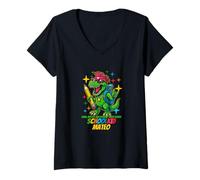 Womens Schoolkid Mateo Loud, Bright and Rockin´ Personalized V-Neck T-Shirt