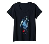 Womens School's Out Singer Alice Cooper Hey Stoopid Tour Wembley V-Neck T-Shirt