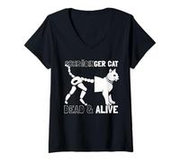 Women's Schrödingers Katze Schrödingers Cat V-Neck T-Shirt