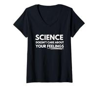 Womens Science doesn't care about your feelings V-Neck T-Shirt